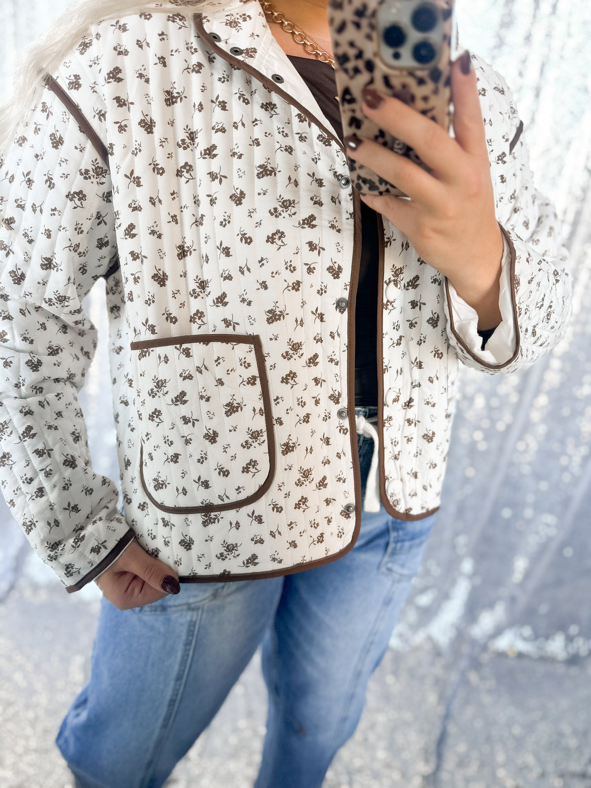 Autumn Floral Quilted Jacket