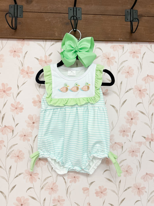 Mallard Embroidered Ribbon Bubble