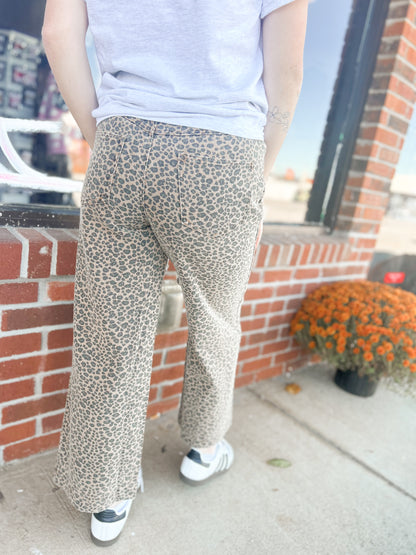Brown Leopard Luxe Jeans