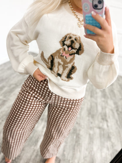 Golden Doodle Coquette Sweater