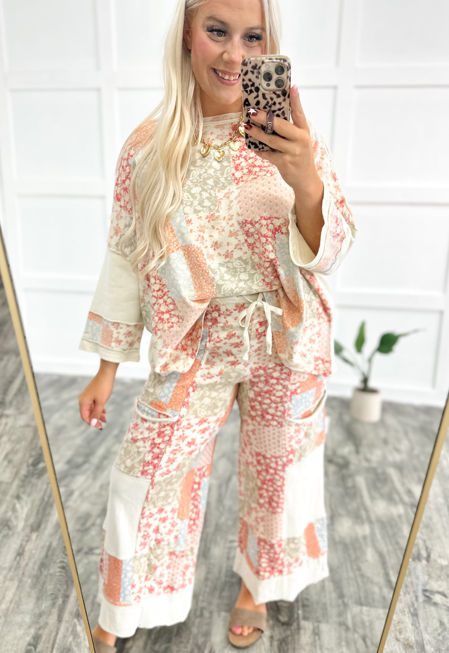 Autumn Embers Patchwork Top