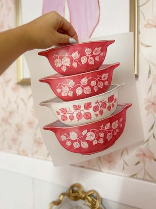 Vintage Bowls Print