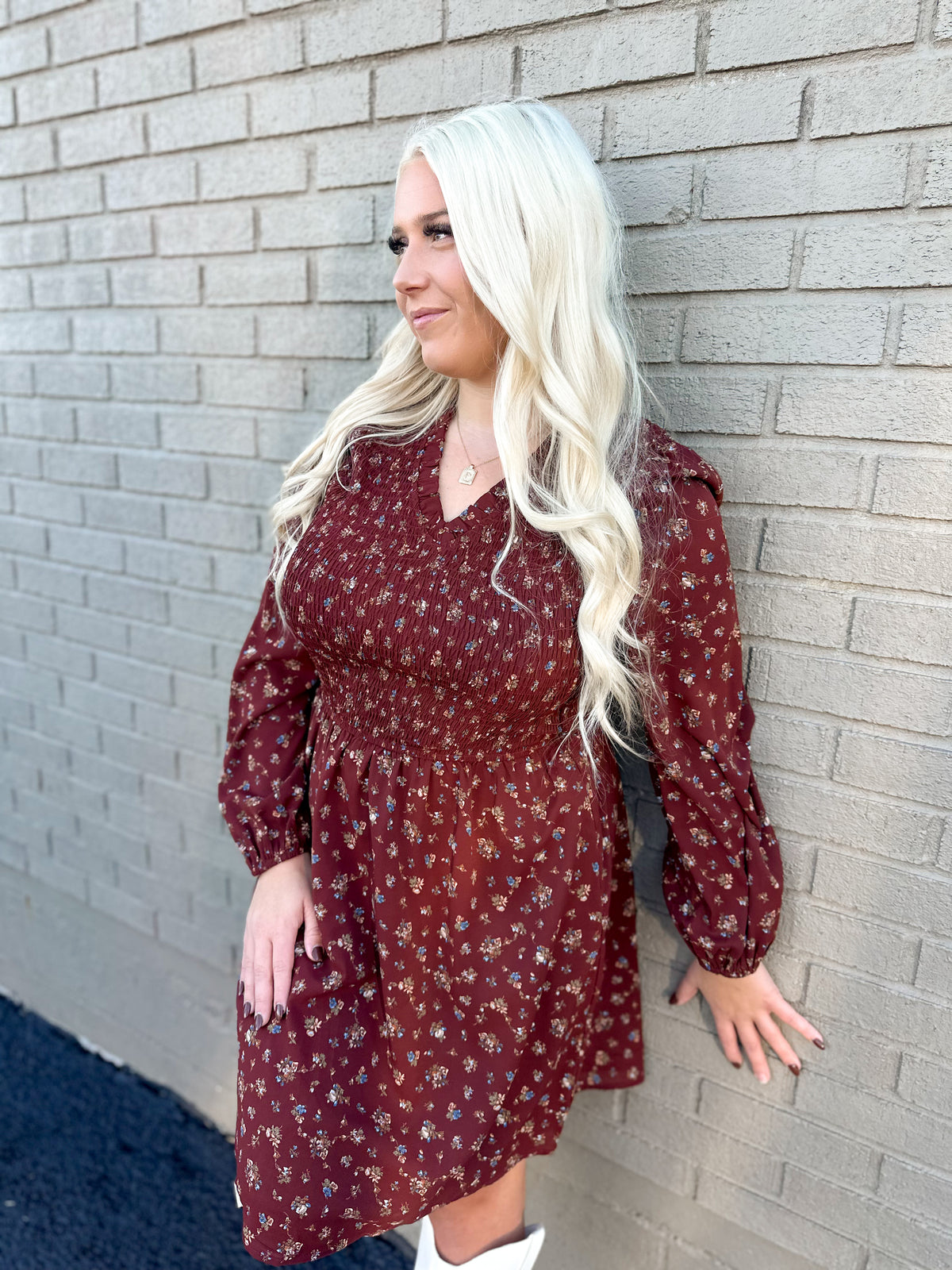 Falling For Florals Swing Dress