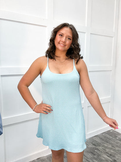 Blue Gingham Athletic Dress