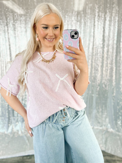 Lavender Coquette Top