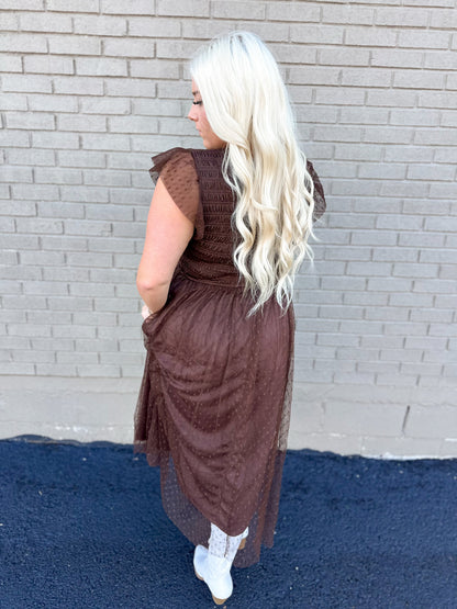 Autumn Leaves Tulle Maxi