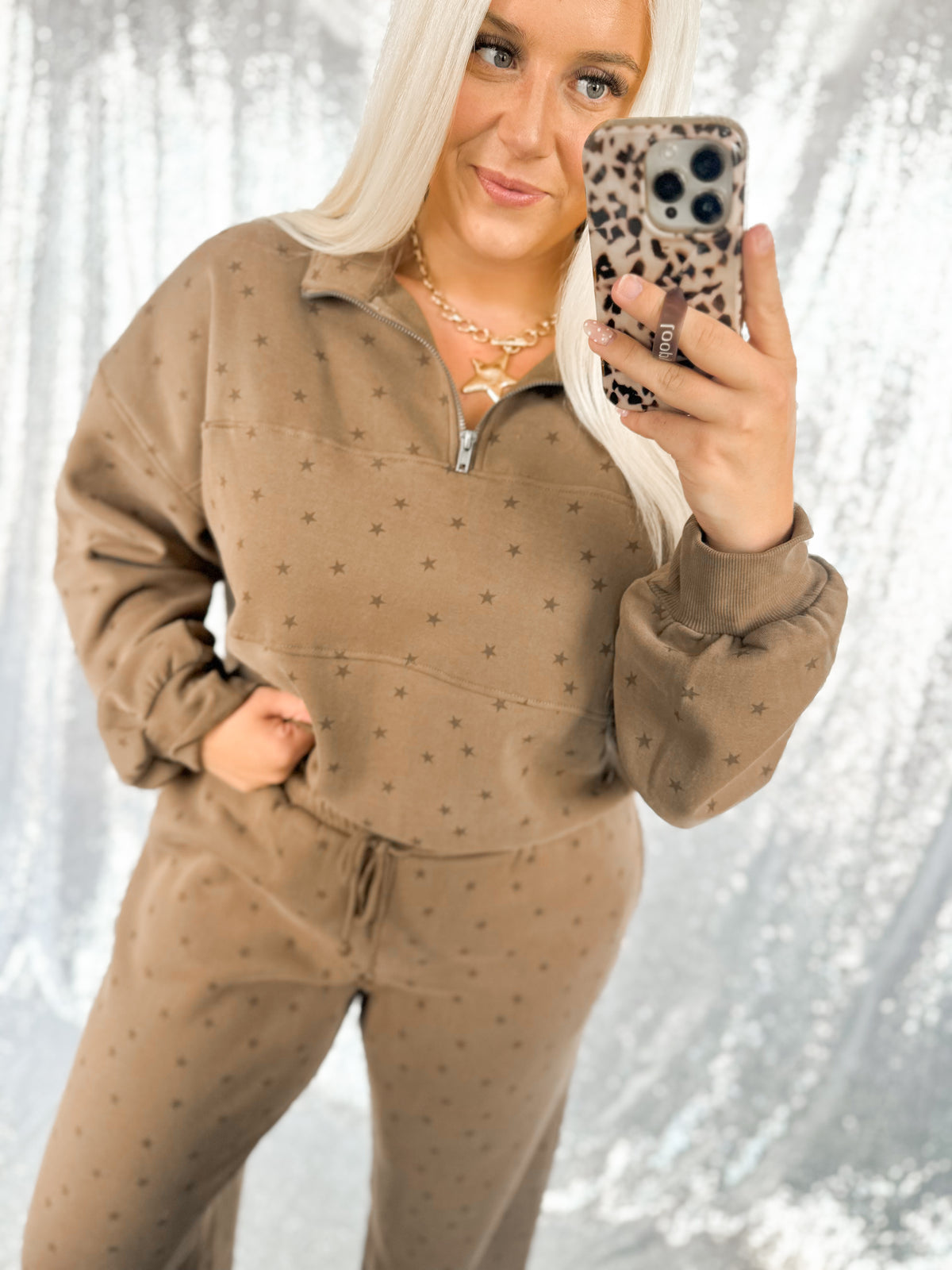 Mocha Star Half Zip {SET}