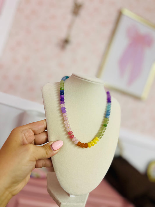 Multi Beaded Necklace (Water resistant)