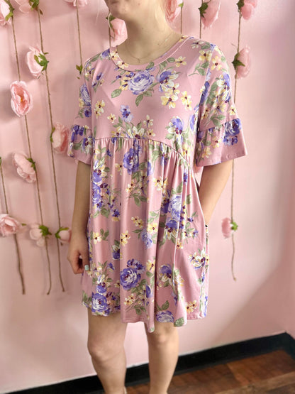 Lilac Babydoll Dress