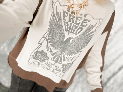 Free Bird Colorblock Top