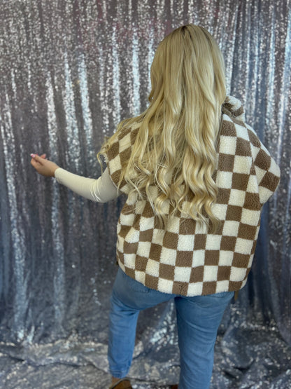 Checked Out Sherpa Vest