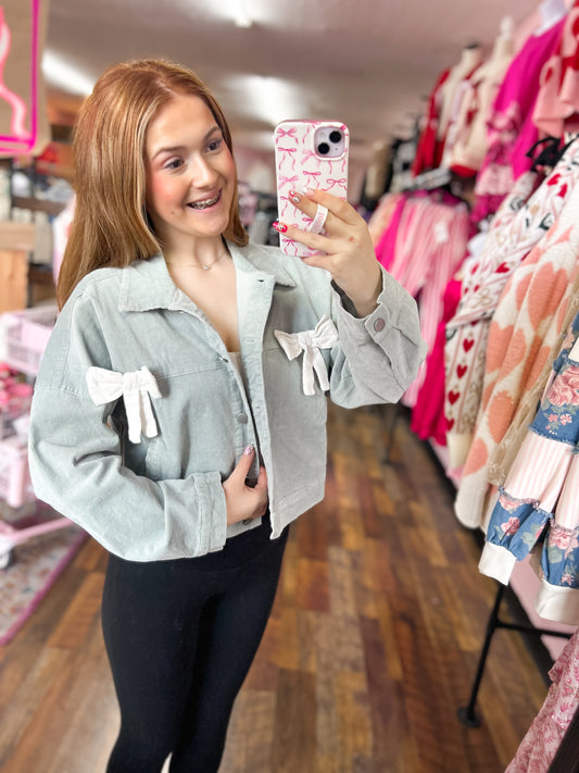 Baby Blues Coquette Corduroy Jacket