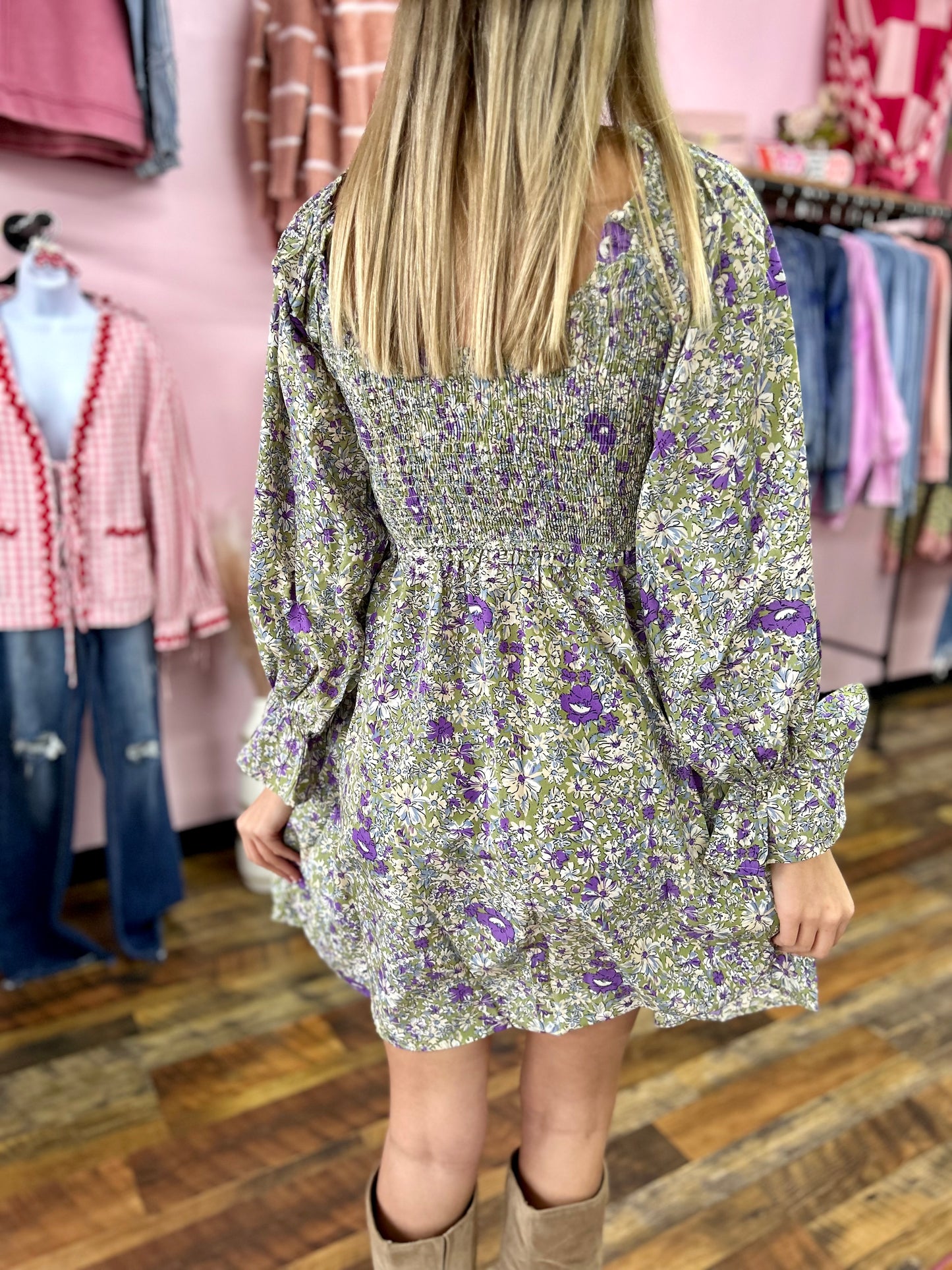 Selena Smocked Swing Dress