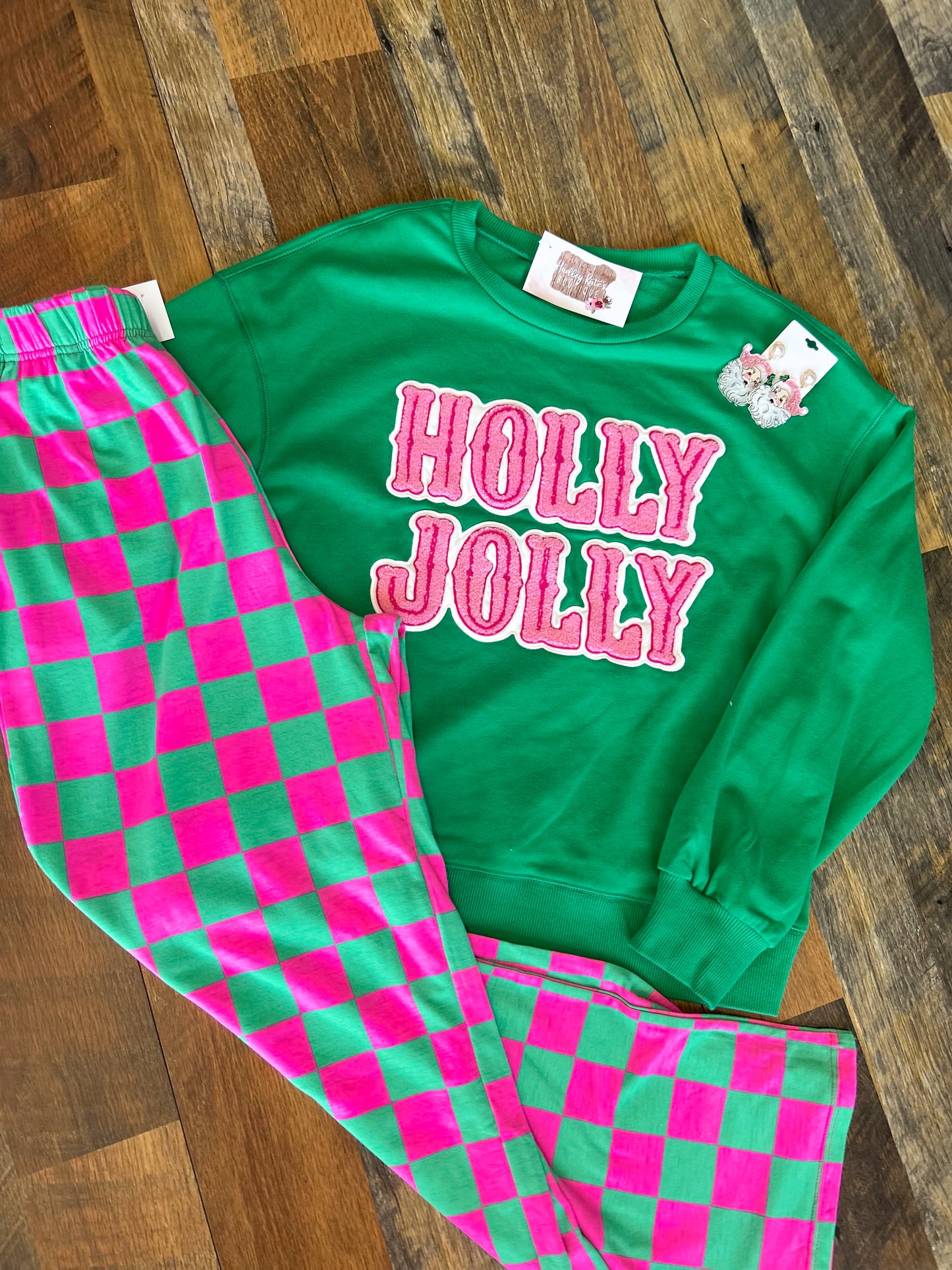 Holly Jolly Patch Crewneck