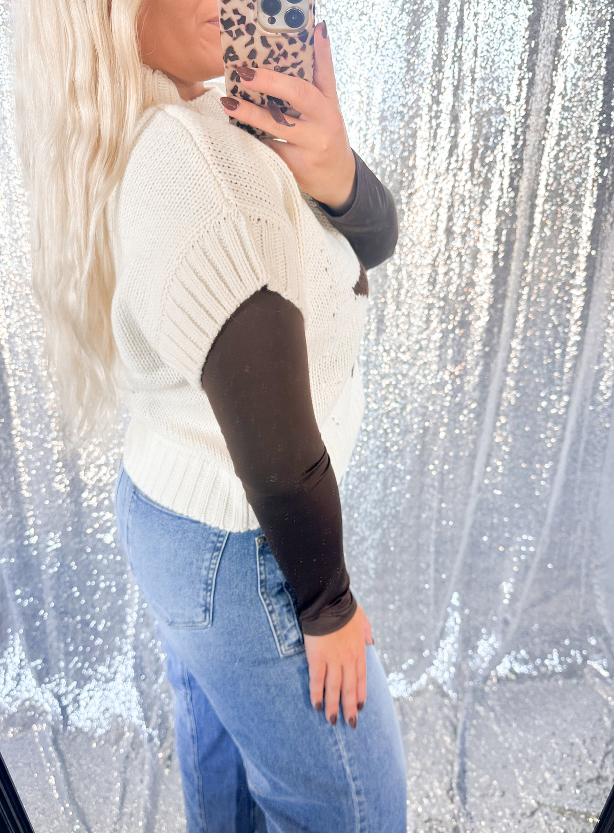 Star Knit Sweater Vest