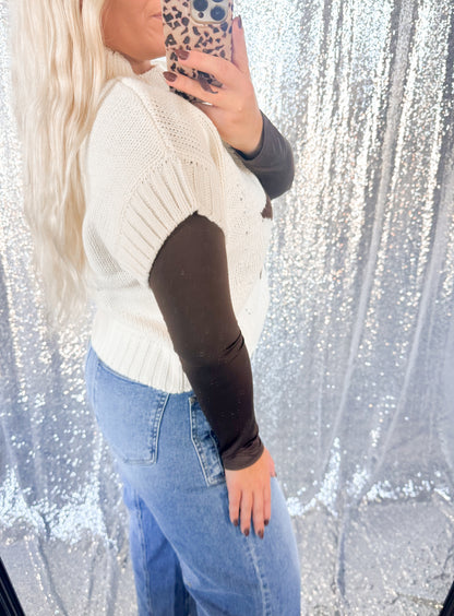 Star Knit Sweater Vest