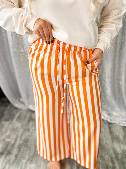 Vertical Vibes Pants {Orange}