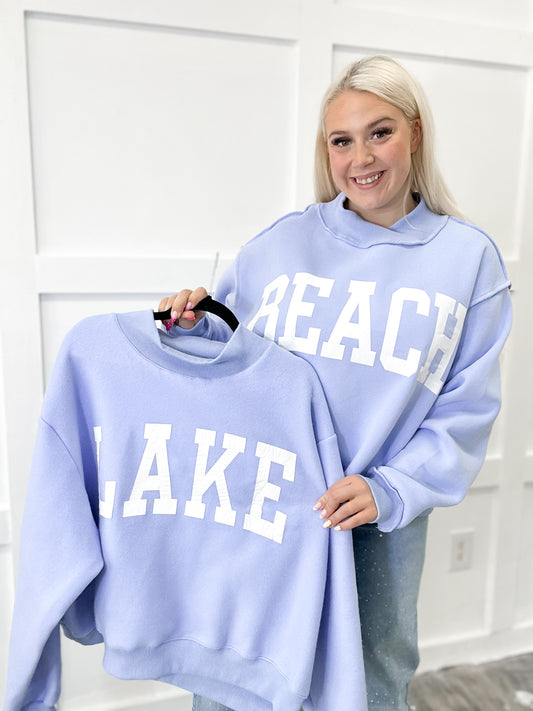 Beach/Lake Reversible Mockneck