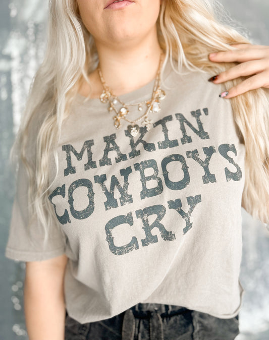 Making Cowboys Cry Box Tee