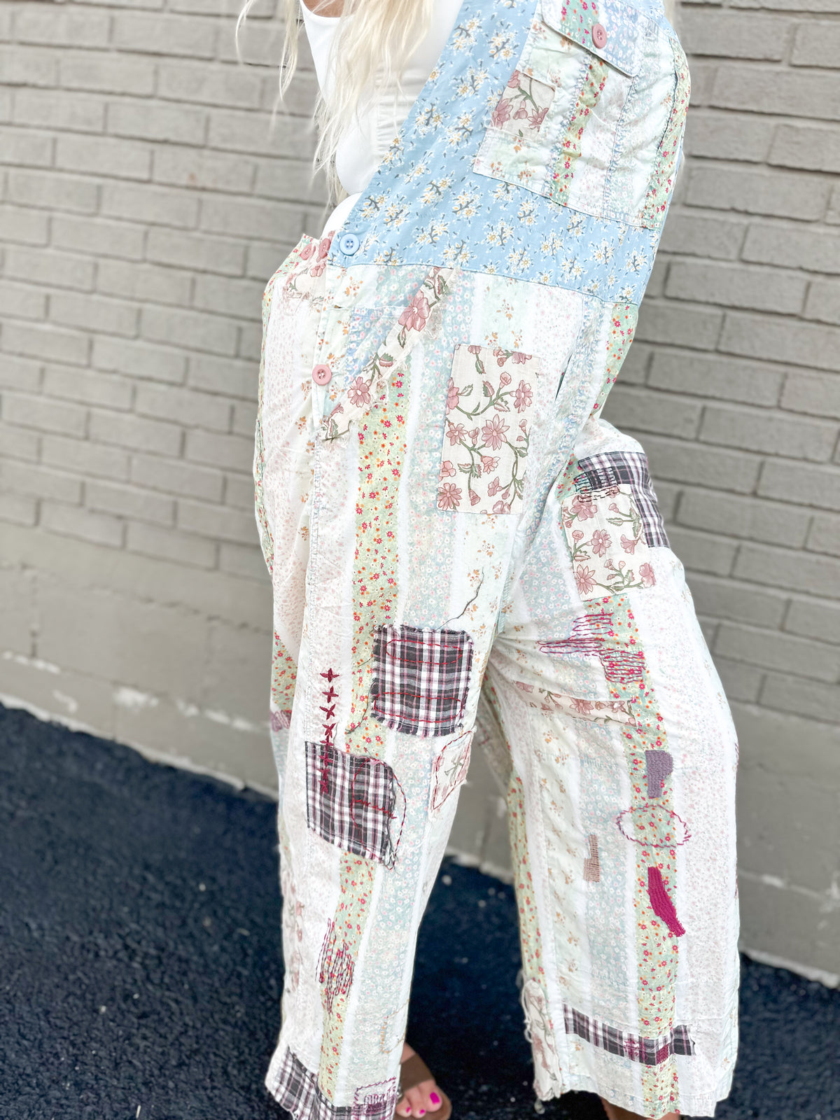 Down South Patchwork Overalls
