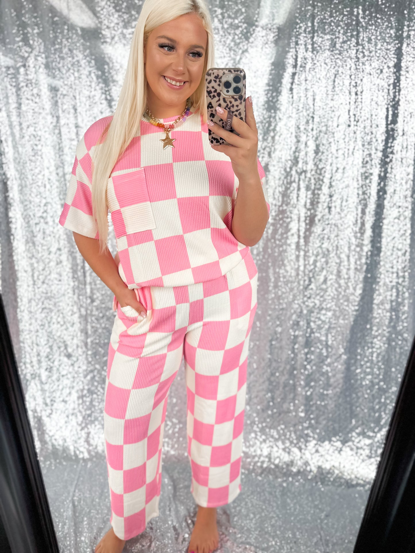 Bubblegum Checkered Ribbed {SET}