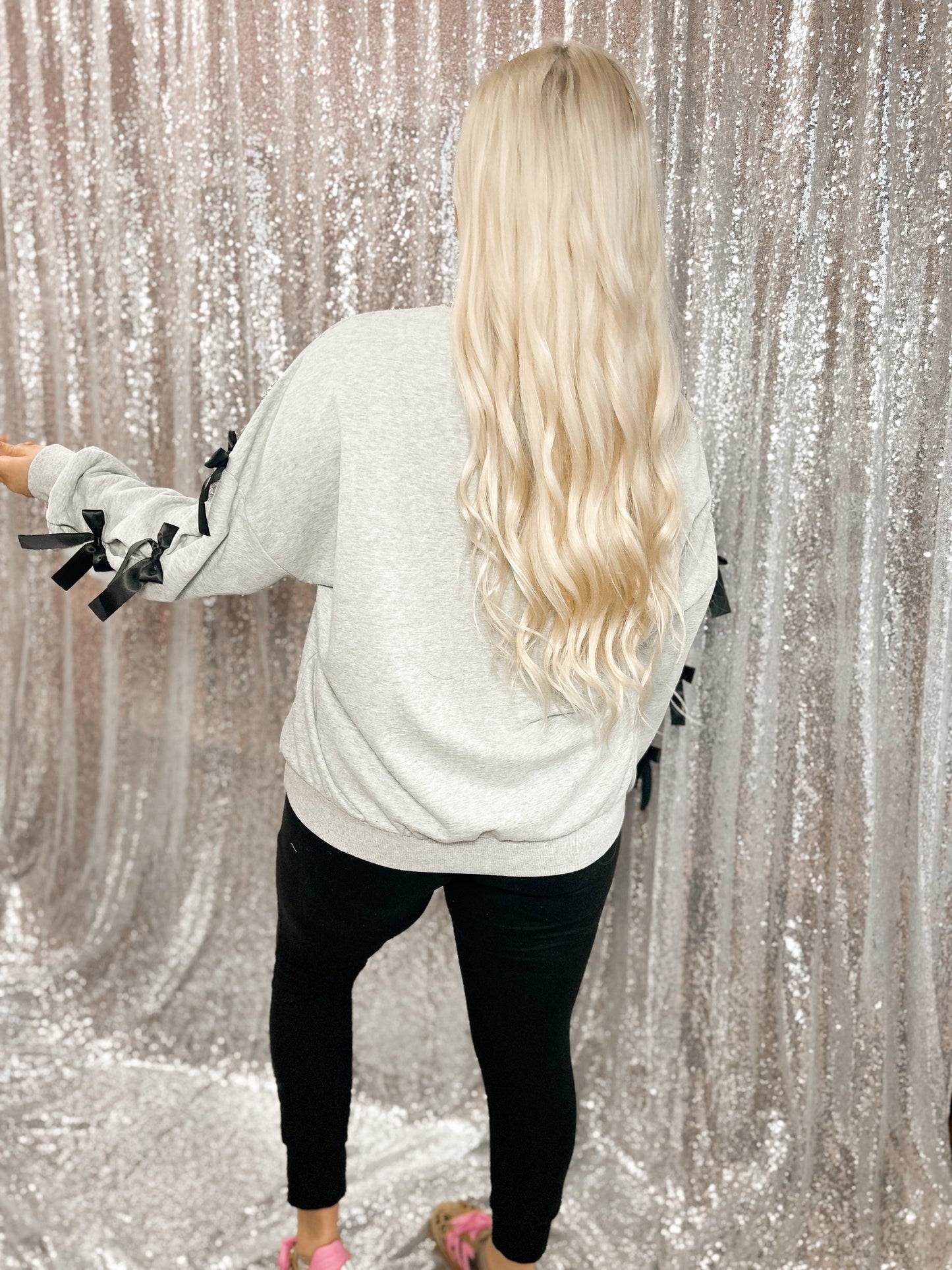 Luxe Ribbon Crewneck