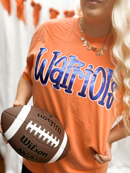 Warriors Metallic Puff Tee