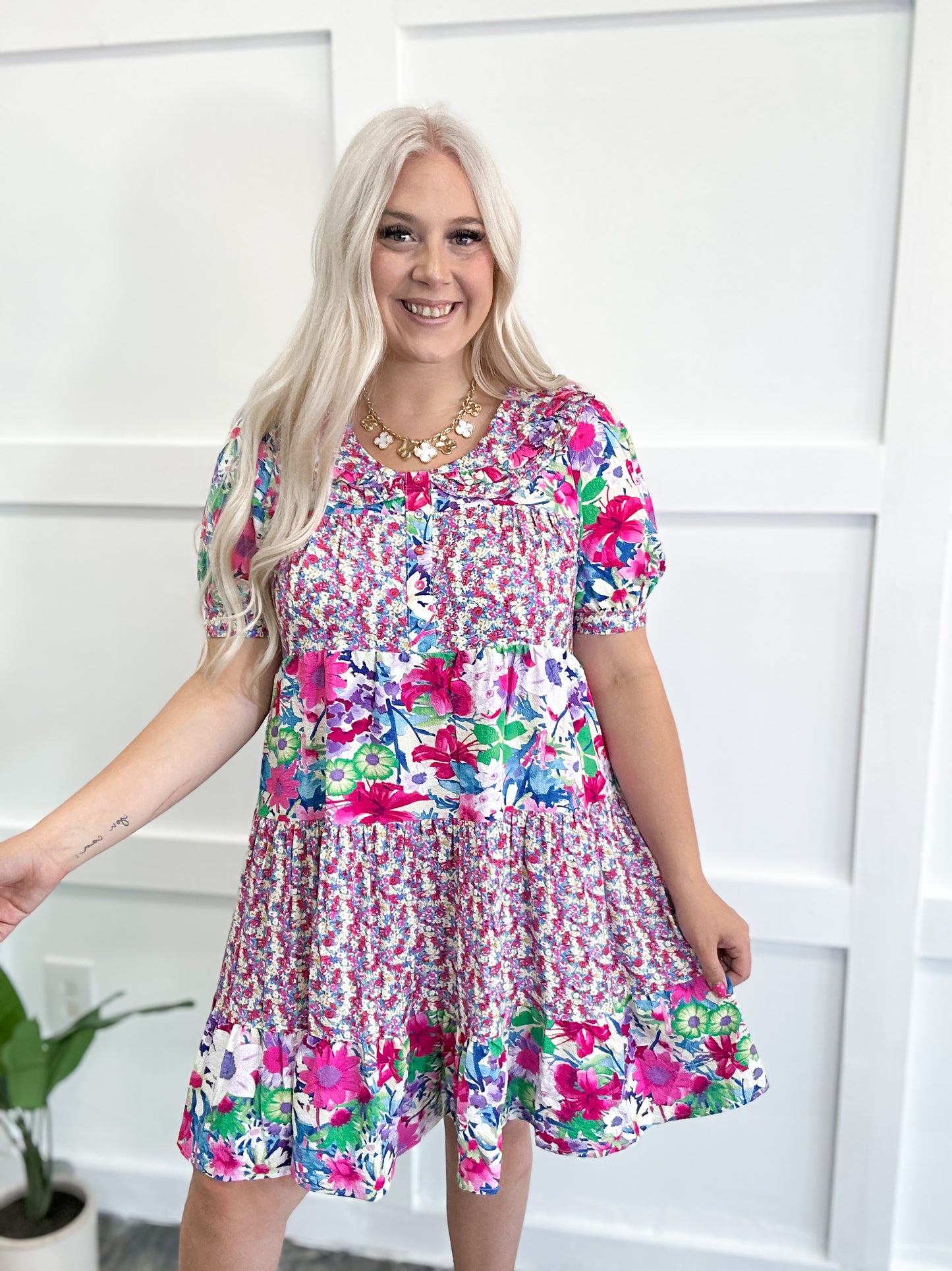 Petal Posie Swing Dress