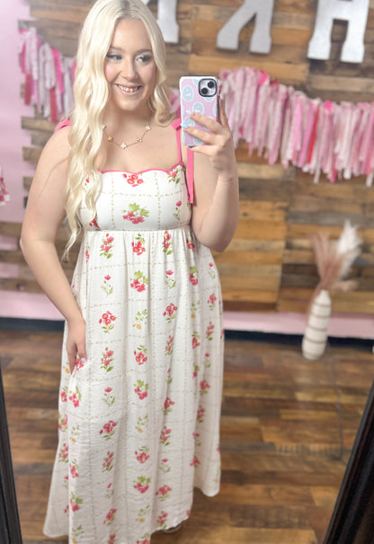 Garden Squares Scallop Maxi