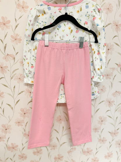 Geese Embroidered Floral Set