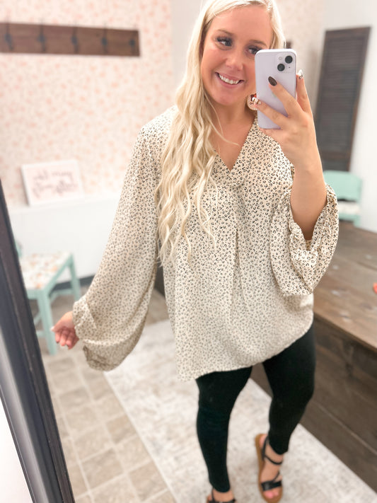Lisa Leopard Blouse