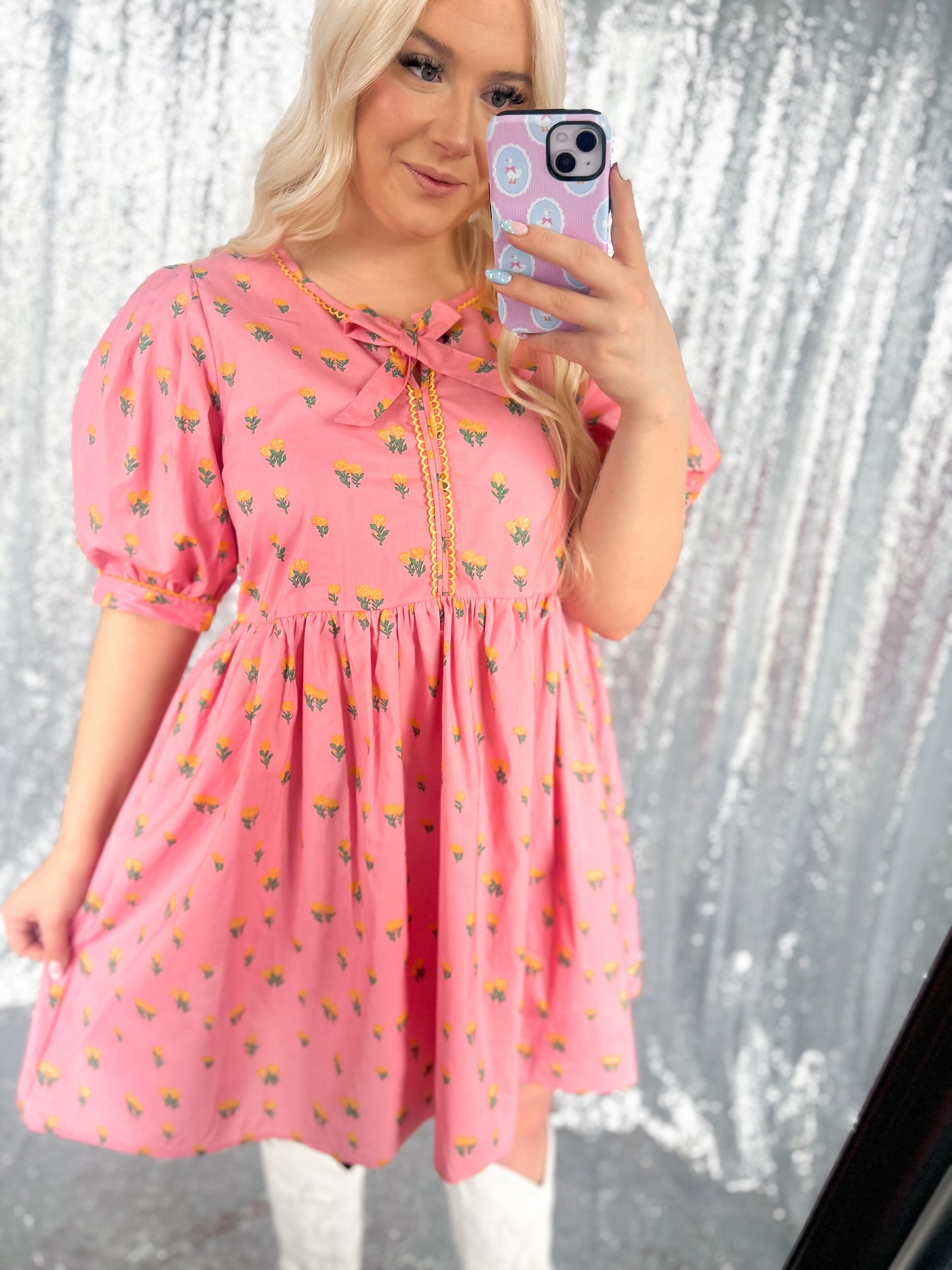 Dainty Floral Babydoll Dress