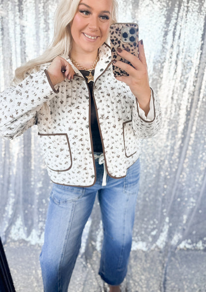 Autumn Floral Quilted Jacket