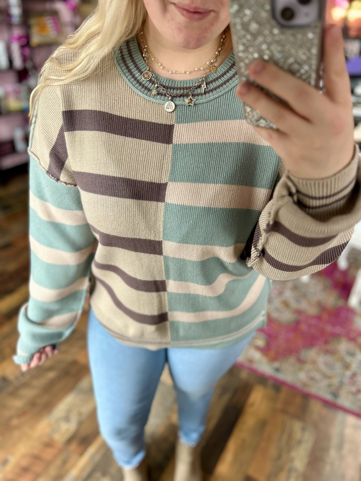 Winter Wonder Contrast Sweater