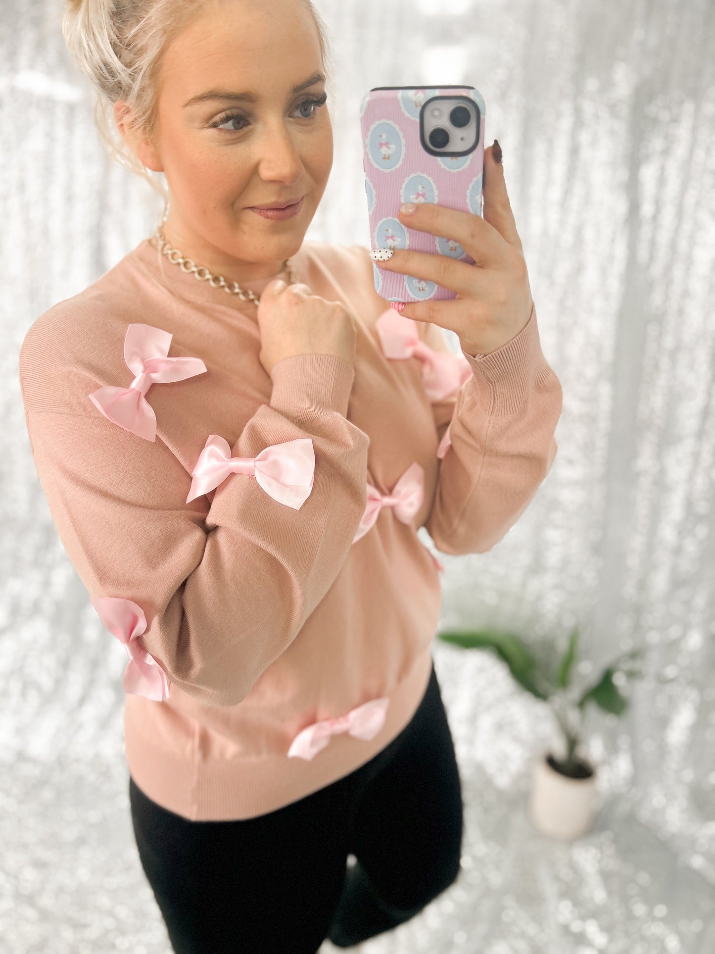 Bubblegum Coquette Sweater