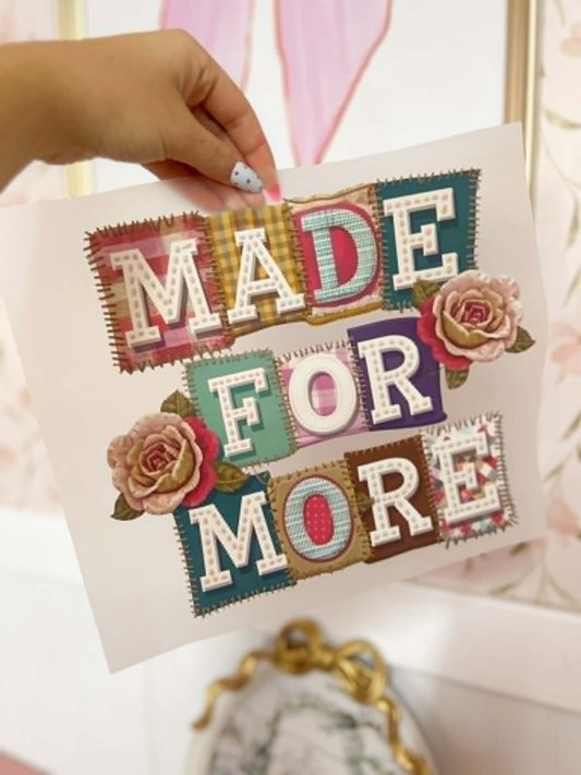 Made For More Vintage Print