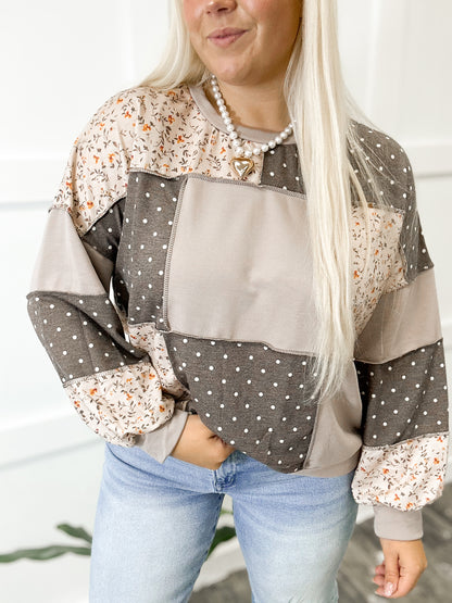 Autumn Lane Patchwork Top