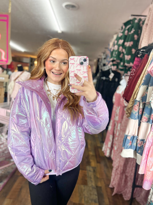 Lavender Iridescent Coat