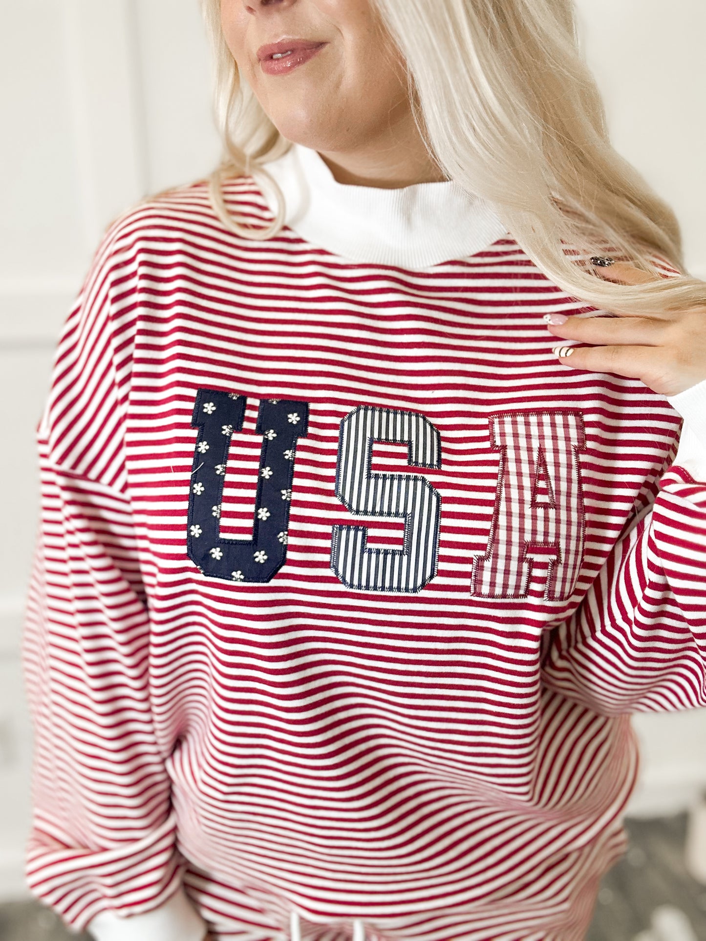 Land of the Free Mockneck {Set}