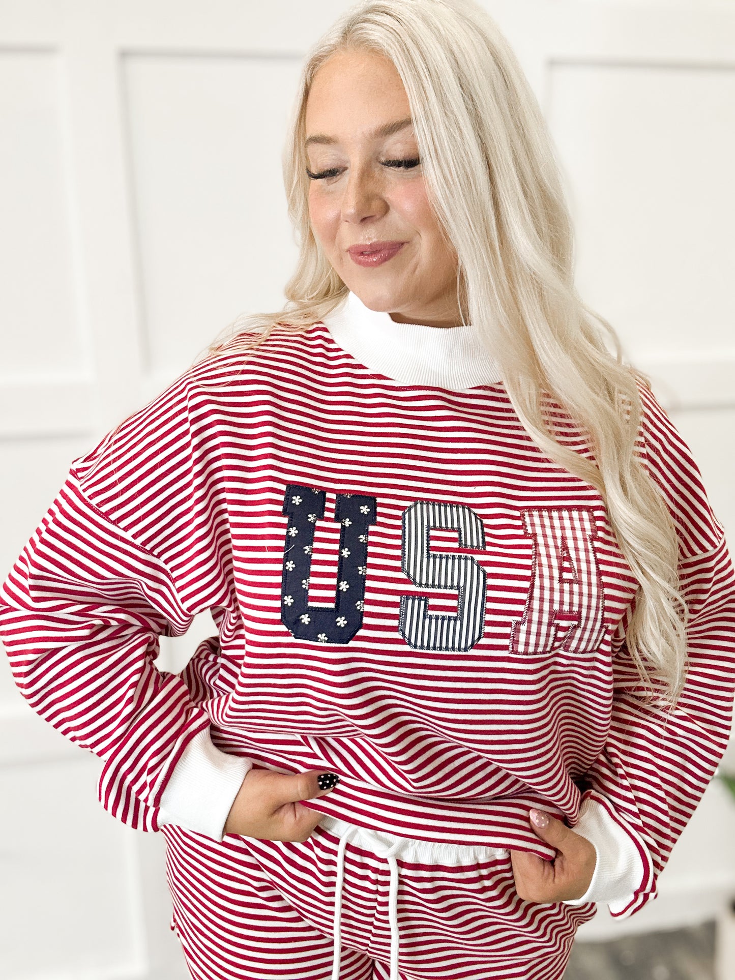 Land of the Free Mockneck {Set}