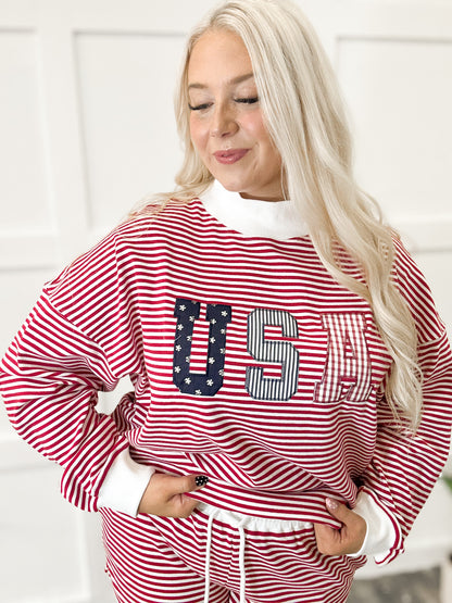 Land of the Free Mockneck {Set}