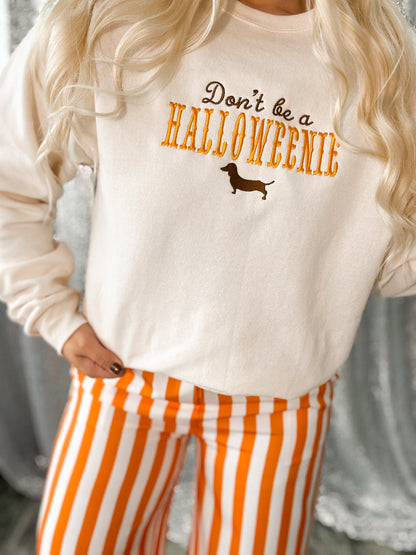 Halloweenie Embroidered Sweatshirt