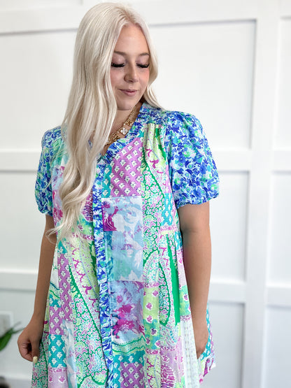 Palm Beach Patchwork Dress