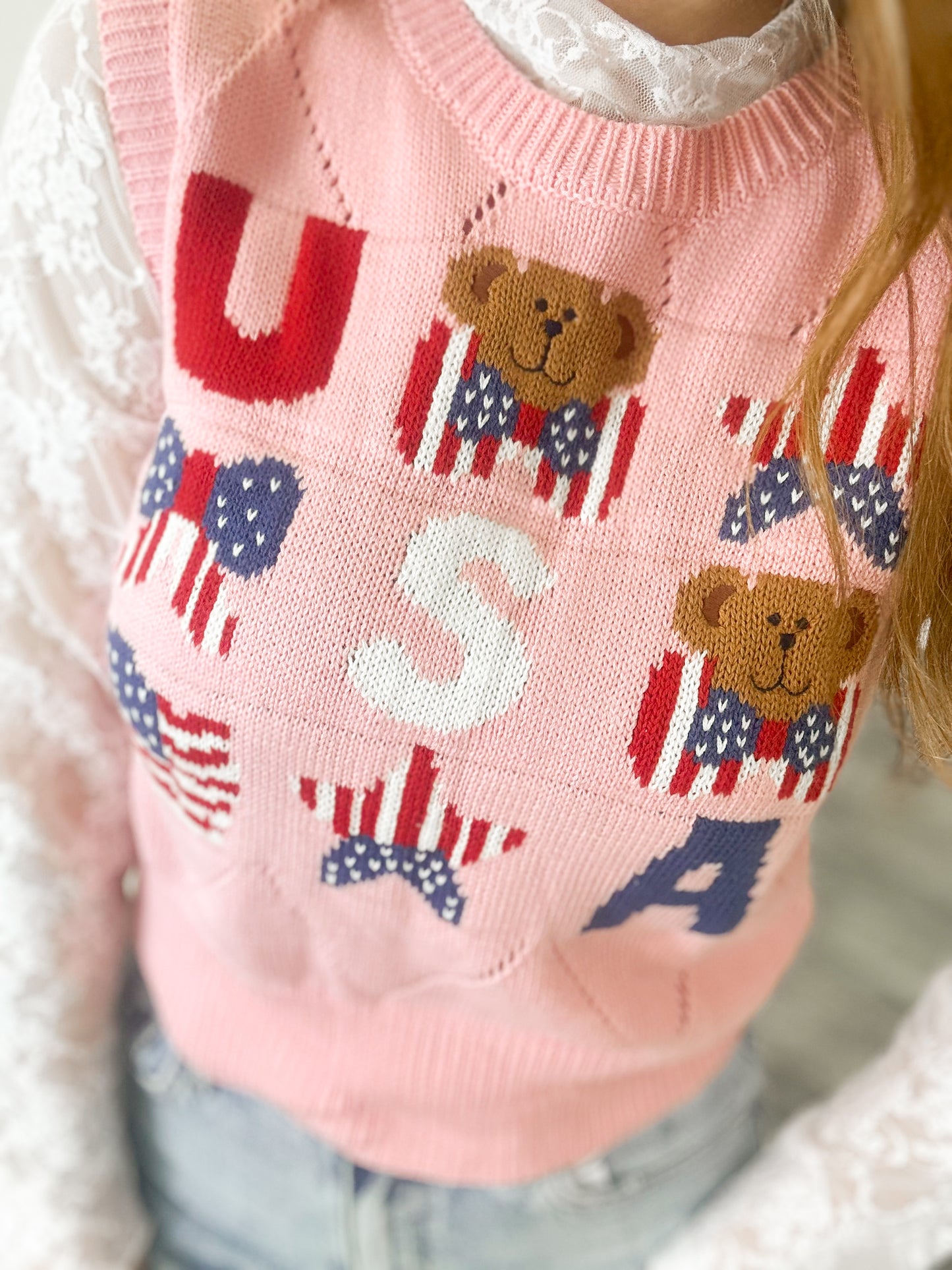 Miss USA Sweater Vest Top