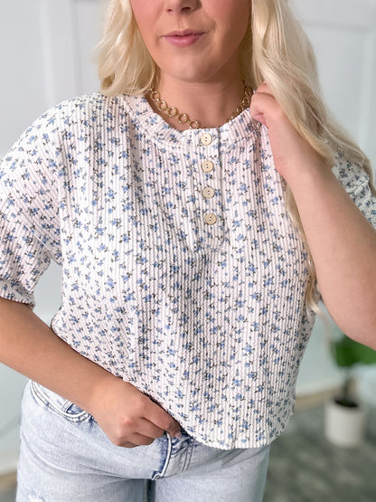 Bay Breeze Floral Top