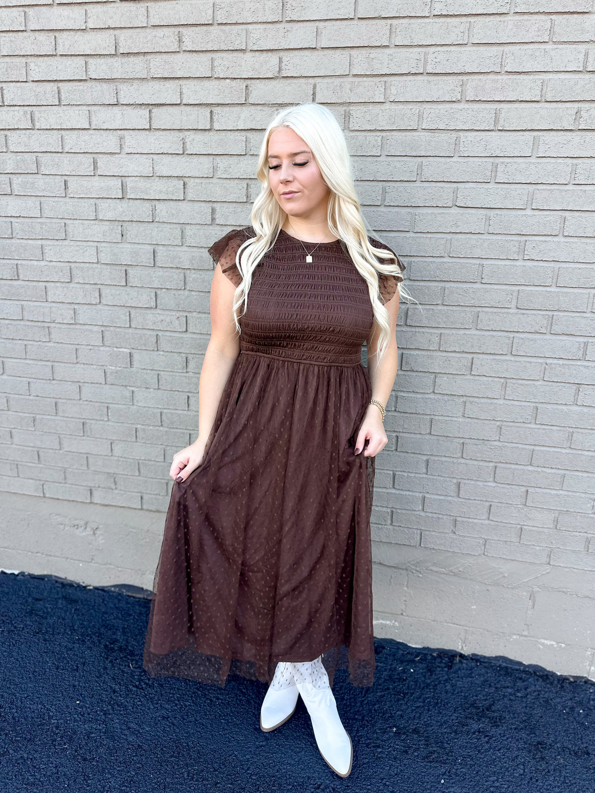 Autumn Leaves Tulle Maxi