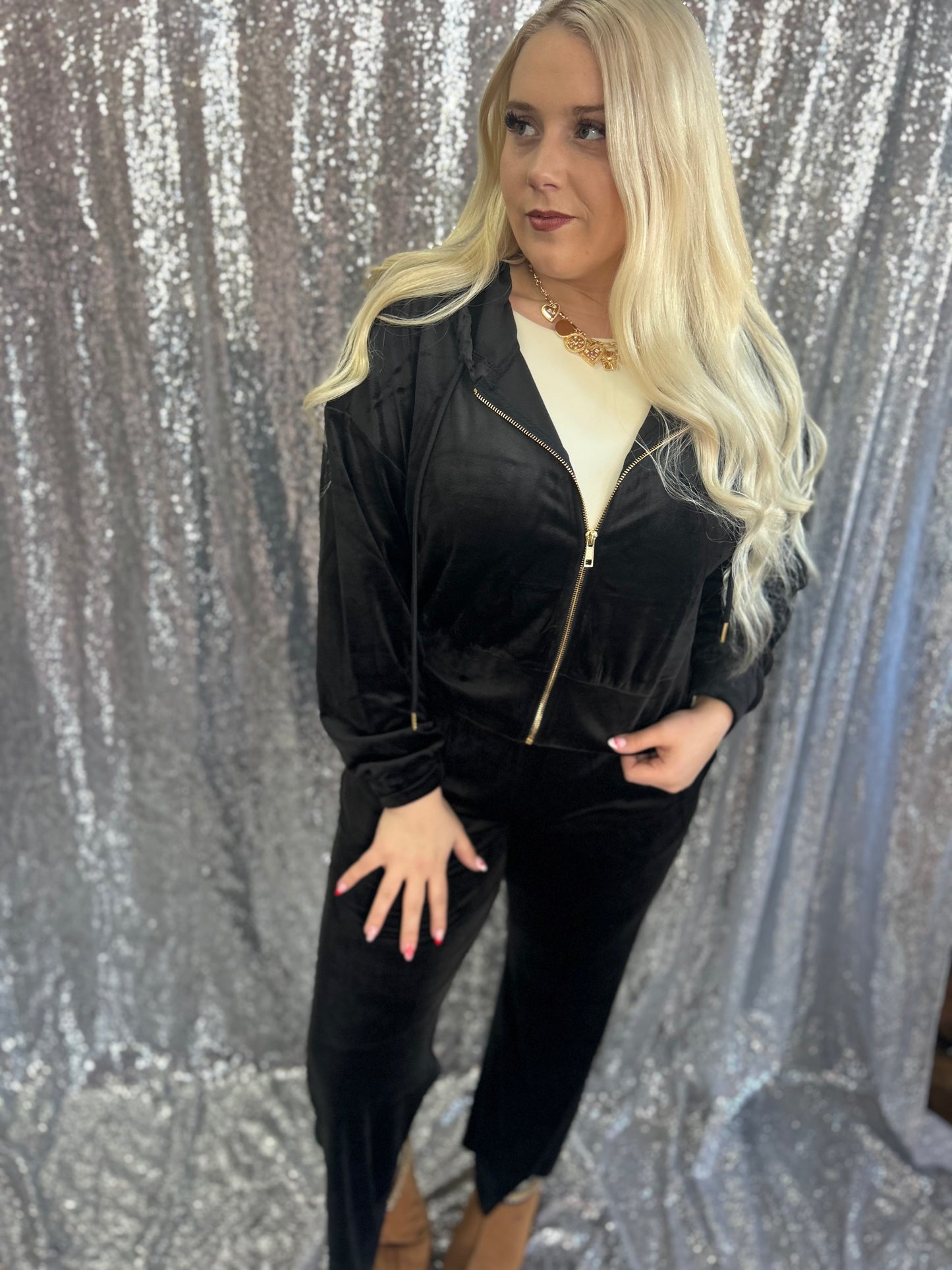 Black Noir Luxe Zip {SET}