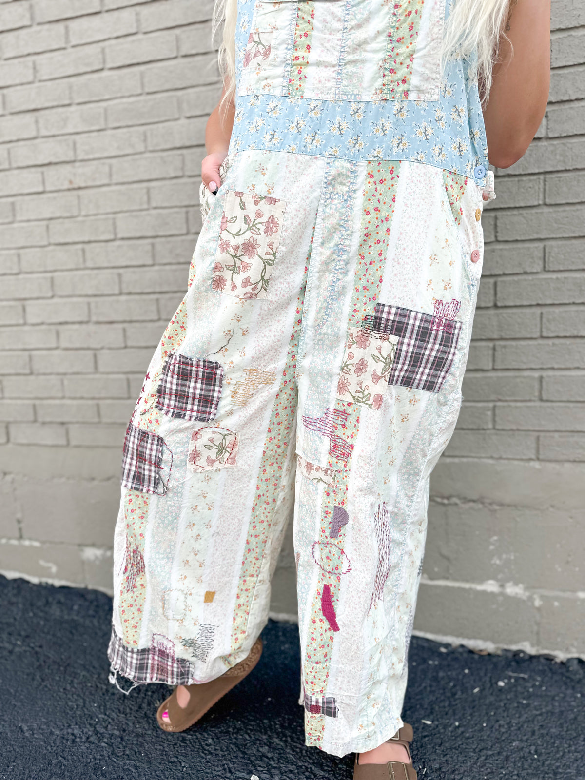Down South Patchwork Overalls