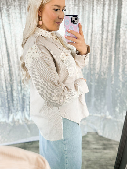 Lace Floral Gardens Shacket