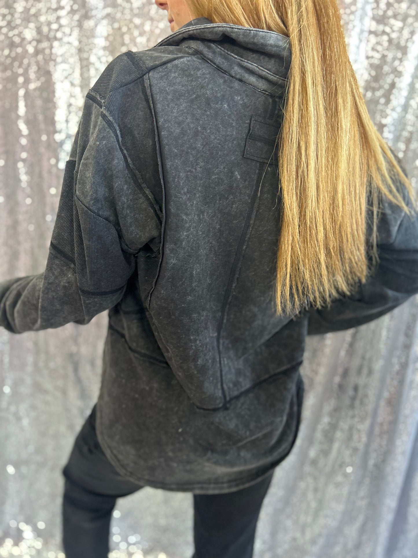 Midnight Acid Wash Pullover